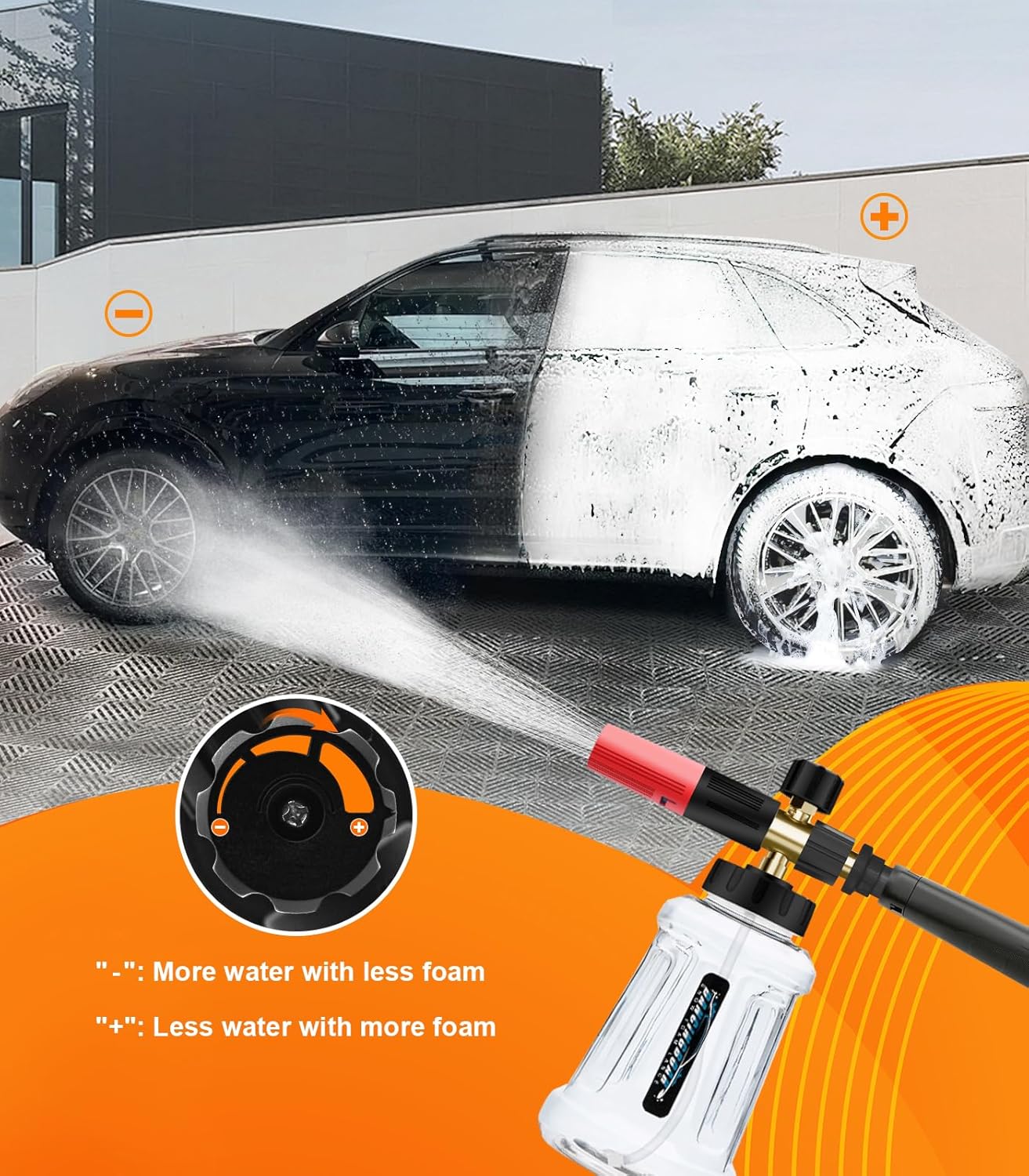 Nastavak za pjenu za Kärcher K2–K7 | Foam Cannon 1L za perač pod tlakom