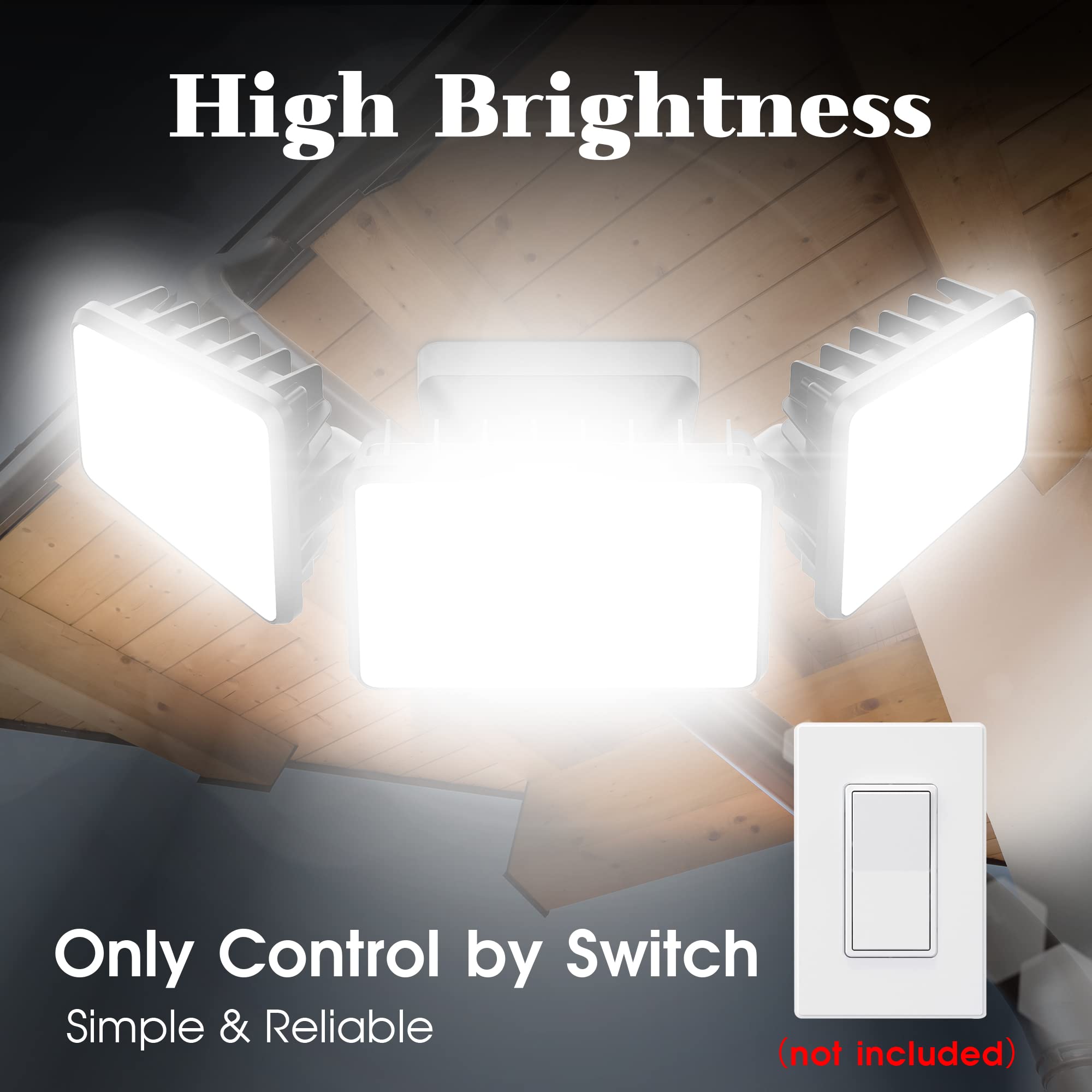 KELINVMI vanjski LED reflektor 120 W, IP66 – toplo bijeli - Slika 4