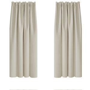 Deconovo termo zavjese sa zatamnjenjem 132 × 160 cm – bež, 2 komada