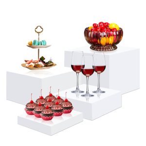 Akrilni stalci za buffet i deserte – set od 4 veličine
