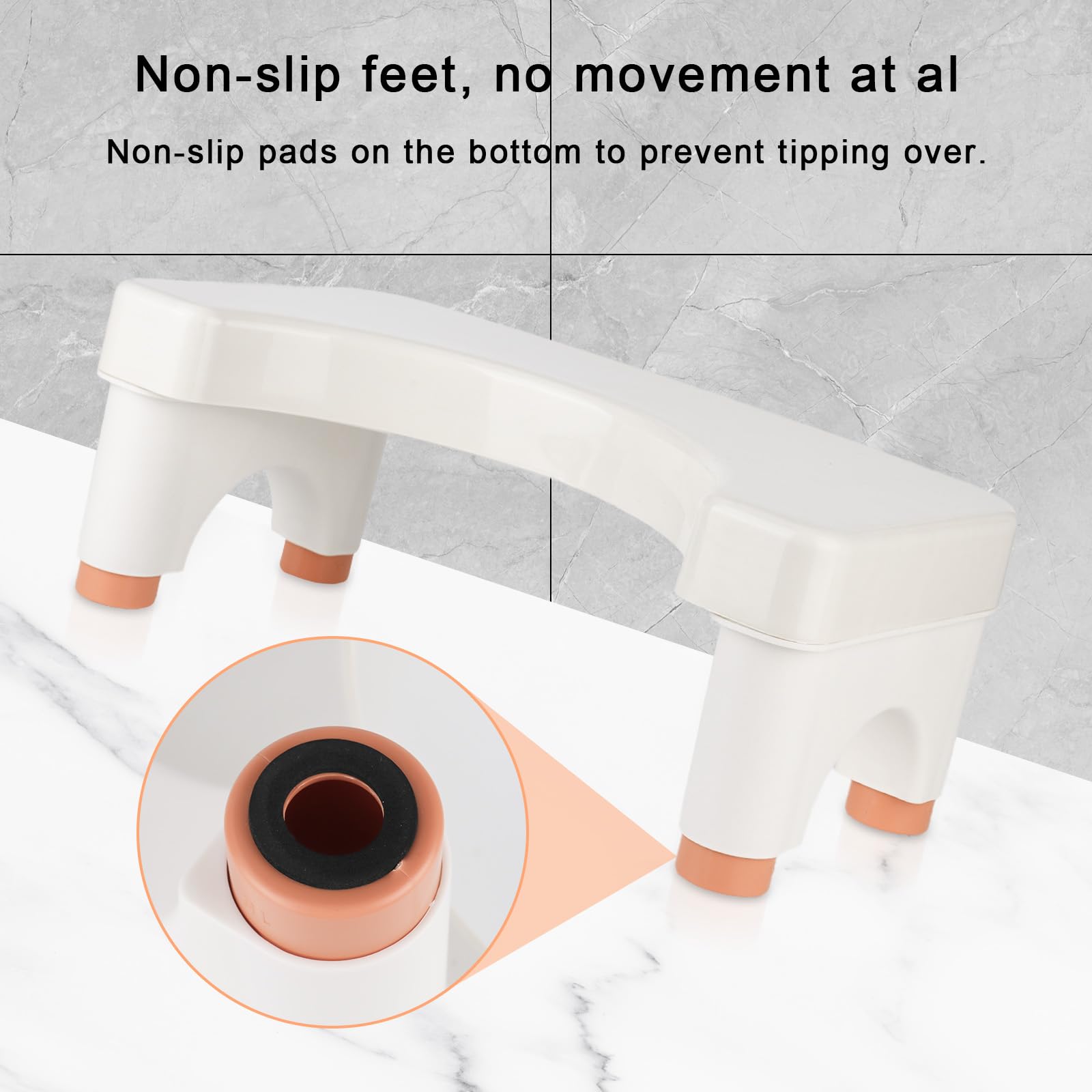 Podesivi toaletni oslonac za noge 15–21 cm - Slika 5