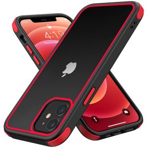 Zaštitna maskica Ultra Hybrid za iPhone 12 Mini – crno-crvena