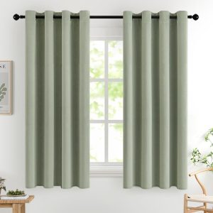 MIULEE termo zavjese sa zatamnjenjem 140 × 145 cm – zelene, 2 komada
