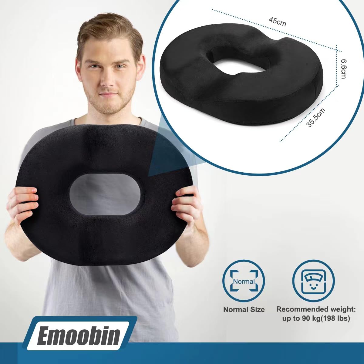 Emoobin ortopedski jastuk u obliku prstena - Slika 3